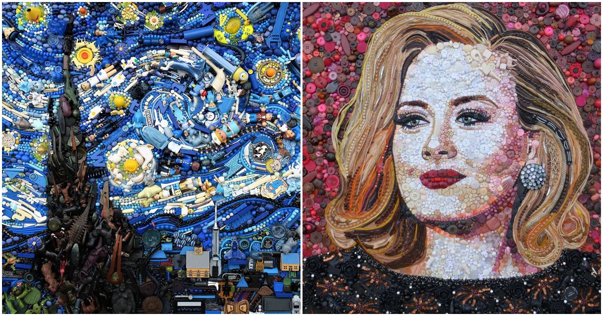 Artist Makes Iconic Portraits and Incredible Works of Art with Found Objects