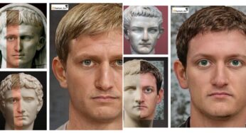 Artist Uses AI and Photoshop to Create Colorful Paintings of Stone Busts of Roman Emperors