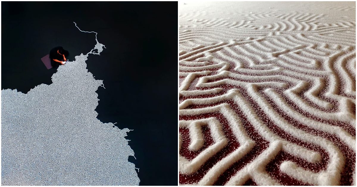 Japanese Artist Creates Stunning Art with Common White Salt