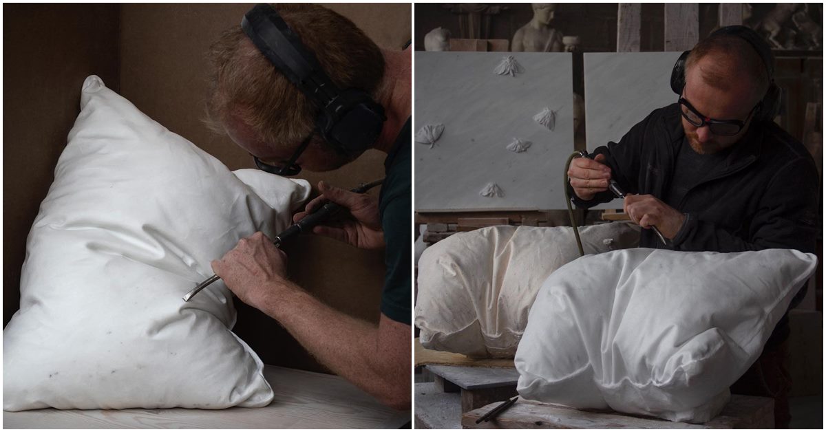 Marble Pillow Sculptures Look Like the Real Ones