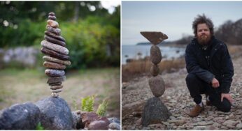 Swedish Rock Balancer Showcases His Amazing Rock Balancing Art