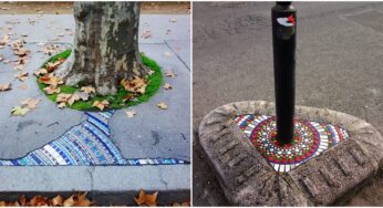 French Street Artist Brightens Dull and Ugly Spaces with Colorful Tile Art