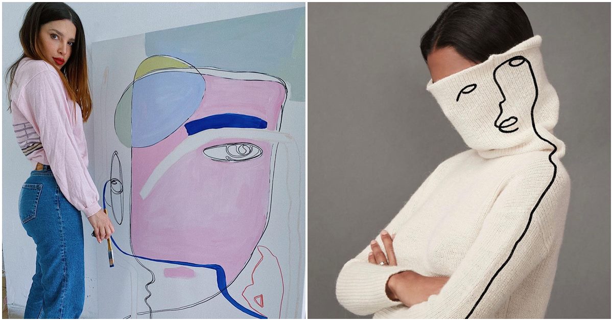 Minimal Line Art of Israeli Artist Combines Art, Fashion and Photography