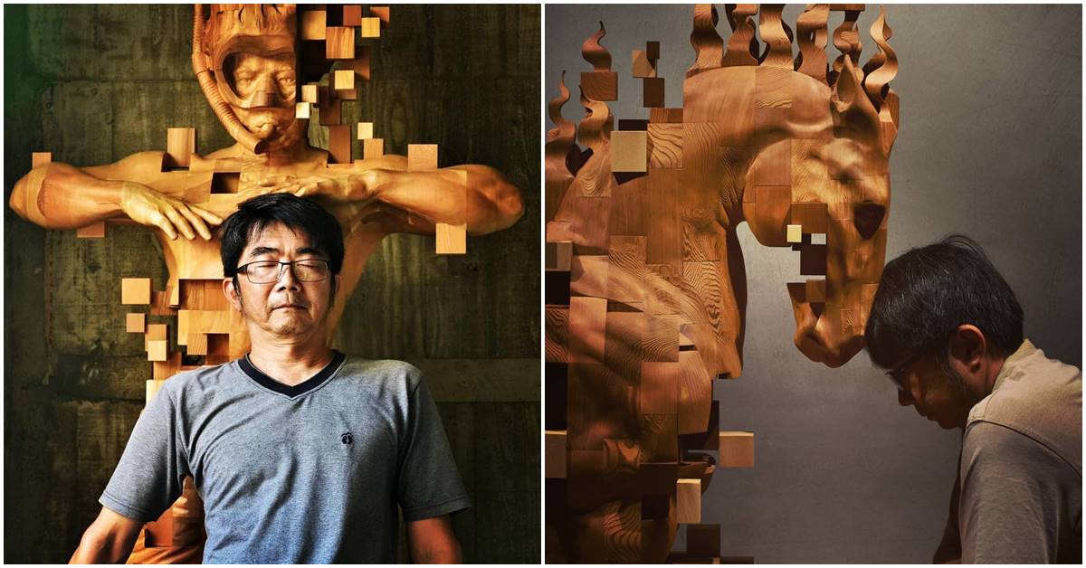 Taiwanese Wood Sculptor Infuses Movement in All His Creations by Means of ‘Pixilation’