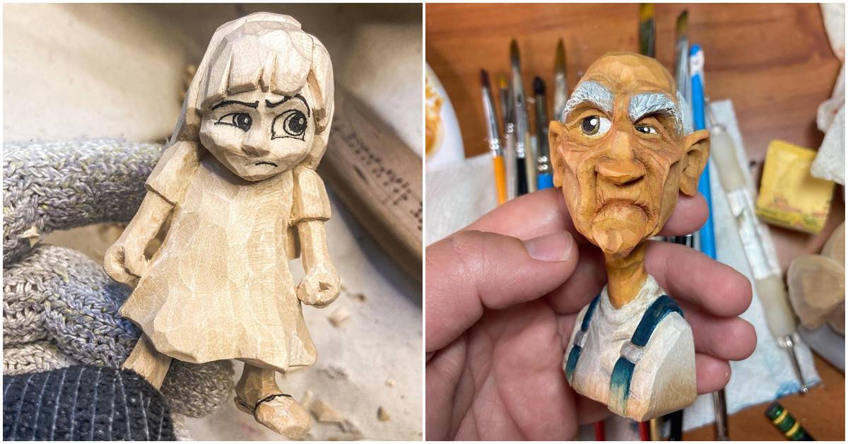 American Carver Creates Stunning Cartoon Characters Out of Wood