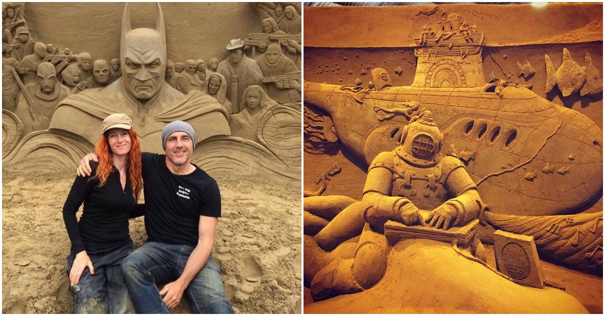 Italian Sand Artist Creates Sand Sculptures from The Fantasy World and Greek Mythology