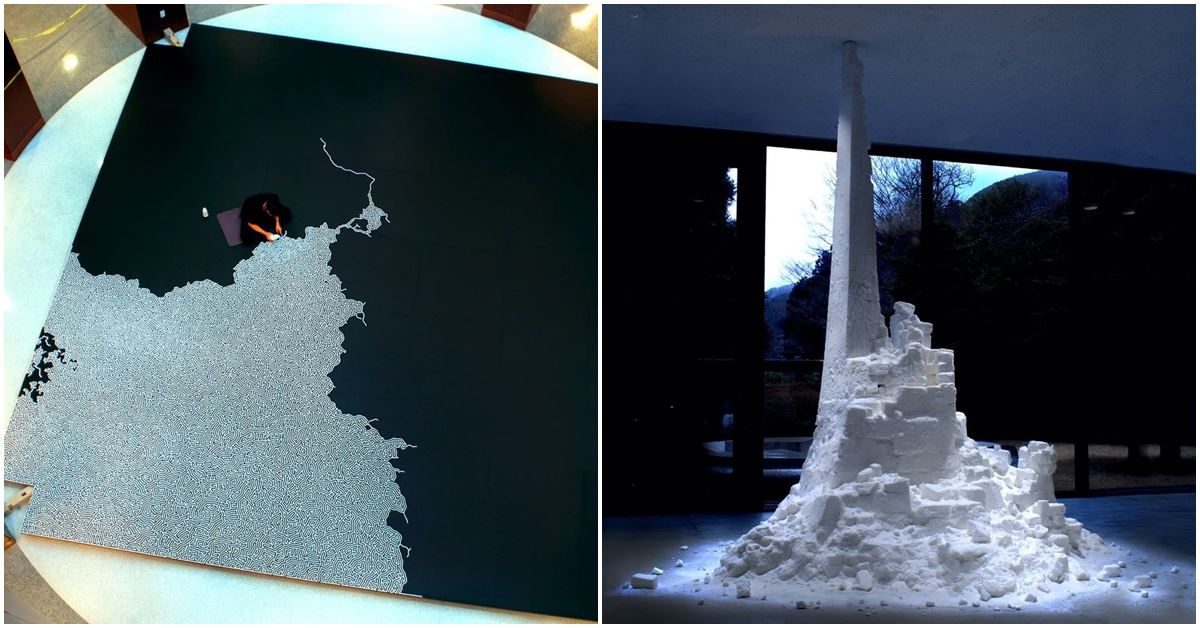 Japanese Artist Uses Salt as Artistic Material to Create Incredible Art