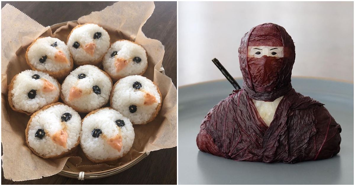 Japanese Artist Turns Rice Balls into Cute and Funny Characters