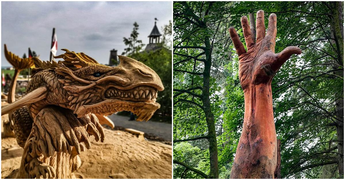 Chainsaw Artist Carves Incredible Sculptures Out of Trees