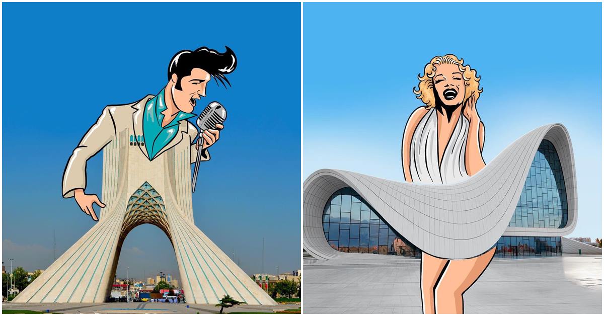 Turkish Illustrator Turns World’s Iconic Landmarks into Delightful Illustrations