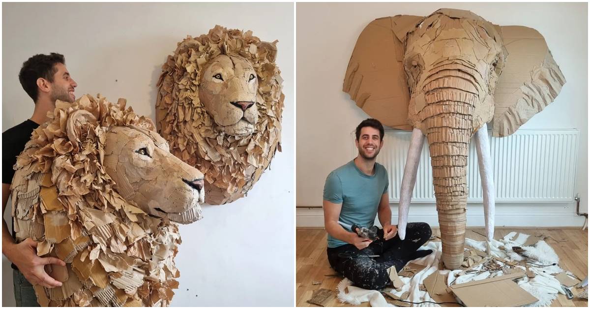 Artist Working To Preserve Endangered Species By Using Recycled Materials To Bring Them To Life