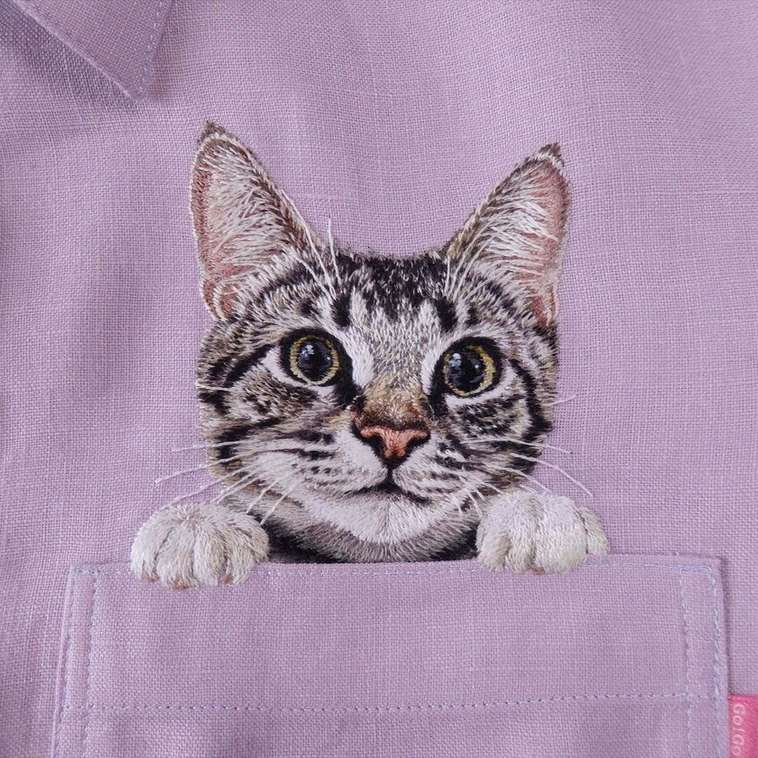 Artist Hiroko Kubota Embroiders Popular Internet Cats on Shirts at the  Request of Her Son — Colossal