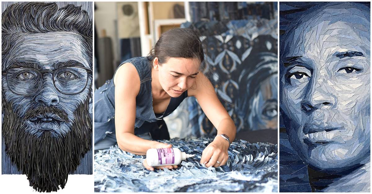 The Art of Upcycling: Deniz Sağdıç’s Innovative Denim Portraits