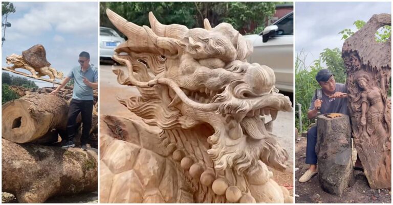 tree root carvings